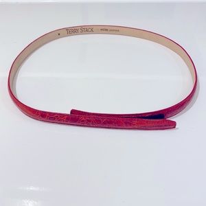 Red Leather Belt